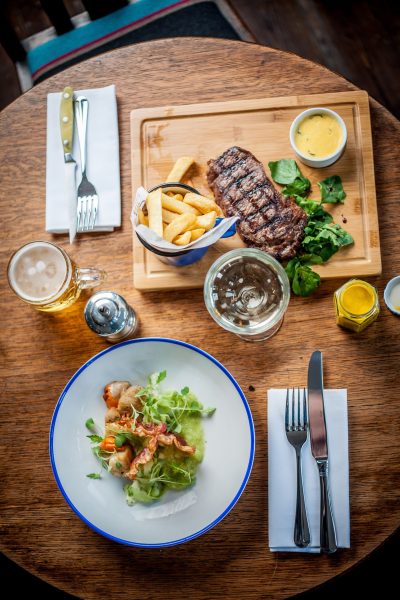 Food is served daily at all seven Three Cheers pubs. David Griffen
