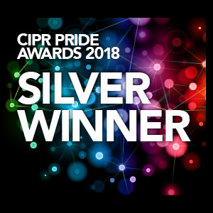 Silver award winner in the CIPR PRide Awards 2018