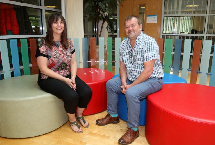 Ocean Housing's new welfare advisers, Louise Brown and Simon Griffiths. Ocean Housing